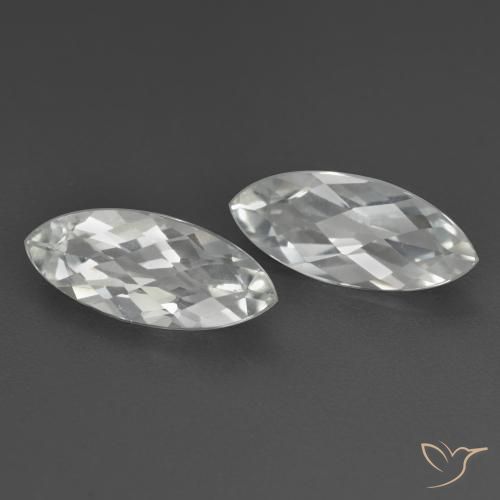 Gemme di Topazio Bianco naturale da 3.41 ct, Taglio marquise, VS