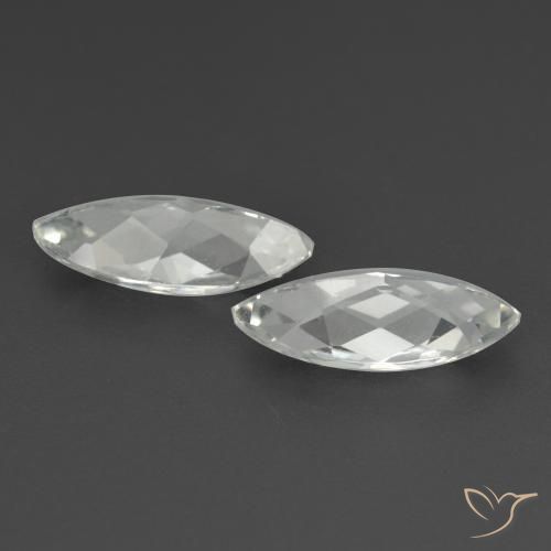 Gemme di Topazio Bianco naturale da 3.41 ct, Taglio marquise, VS