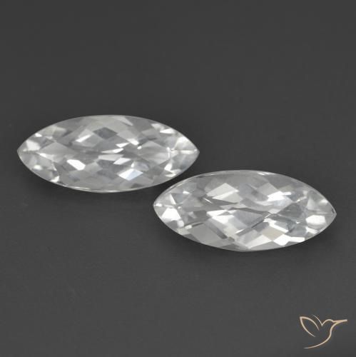 3.35ctw Naturale Bianco Topazio, Taglio marquise, VS