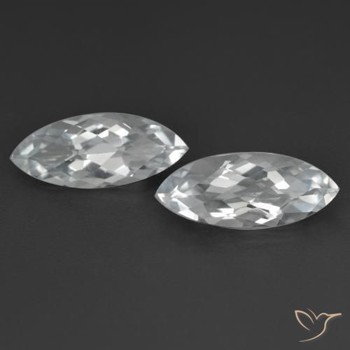 3.40ctw Naturale Bianco Topazio, Taglio marquise, VS
