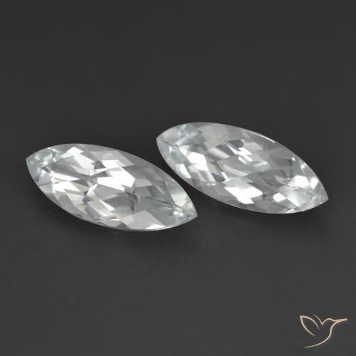 Gemme di Topazio Bianco naturale da 3.40 ct, Taglio marquise, VS