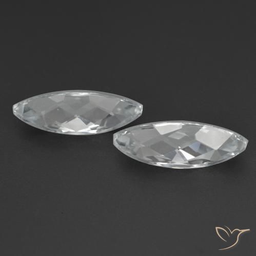 Gemme di Topazio Bianco naturale da 3.40 ct, Taglio marquise, VS