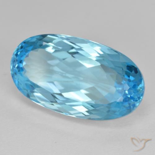 Topazio Blu svizzero naturale da 13.52 ct, Ovale, VS