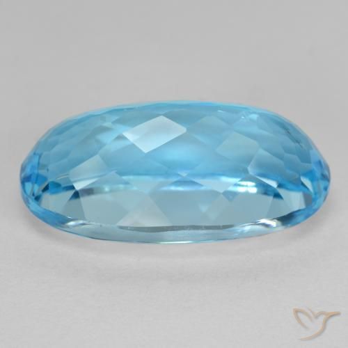 Topazio Blu svizzero naturale da 13.52 ct, Ovale, VS