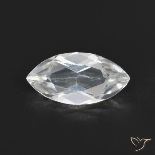 1.97ct Naturale Bianco bluastro Topazio, Taglio marquise, VVS