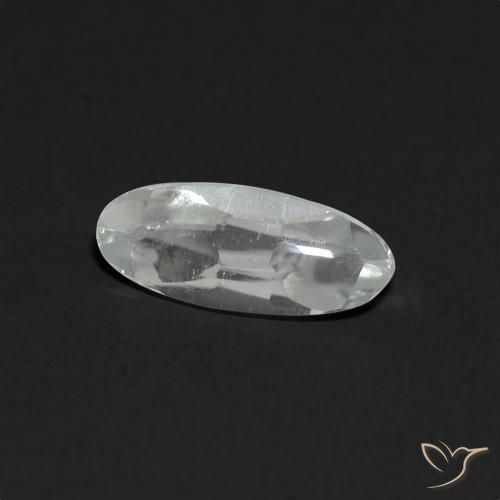 Topazio Bianco trasparente naturale da 1.40 ct, Ovale, Trasparente
