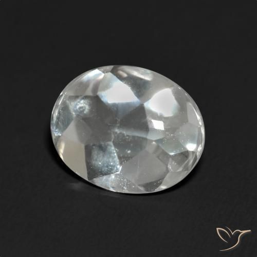 Topazio Bianco naturale da 3.51 ct, Ovale, Trasparente