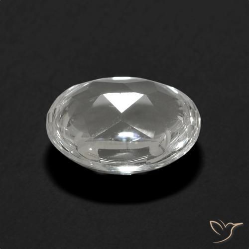 Topazio Bianco naturale da 3.36 ct, Ovale, Trasparente