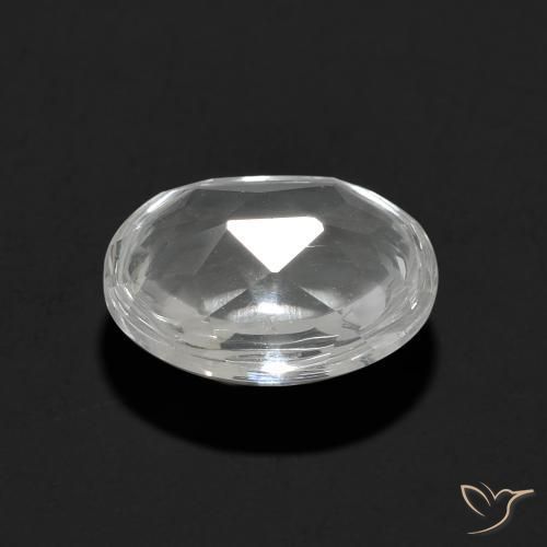 Topazio Bianco trasparente naturale da 3.30 ct, Ovale, Trasparente