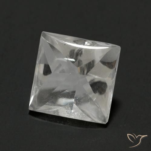 Topazio Bianco trasparente naturale da 2.32 ct, Quadrato, Trasparente