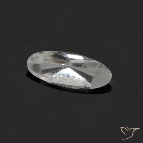 Topazio Bianco trasparente naturale da 1.15 ct, Ovale, Trasparente
