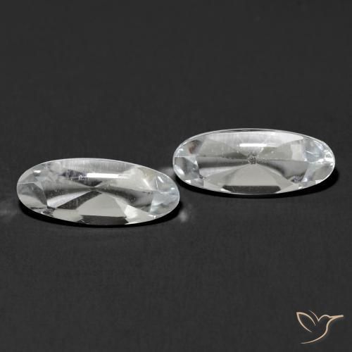 Gemme di Topazio Bianco trasparente naturale da 2.55 ct, Ovale, Trasparente