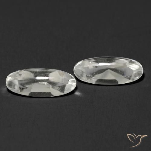 Gemme di Topazio Bianco trasparente naturale da 2.60 ct, Ovale, Trasparente