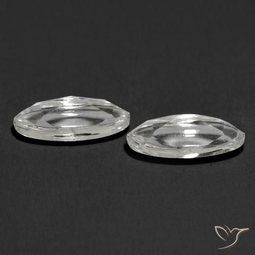 Gemme di Topazio Bianco trasparente naturale da 2.60 ct, Ovale, Trasparente
