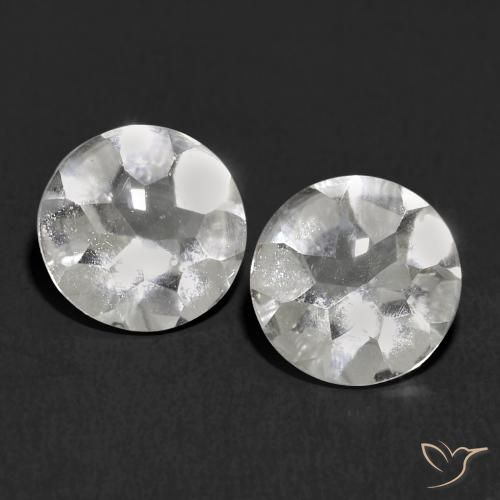 Gemme di Topazio Bianco naturale da 1.99 ct, Rotondo, Trasparente