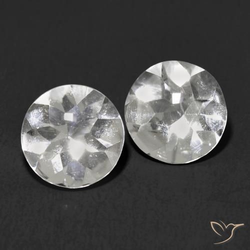 Gemme di Topazio Bianco naturale da 2.09 ct, Rotondo, Trasparente