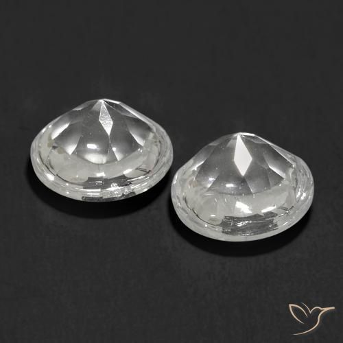 Gemme di Topazio Bianco naturale da 2.09 ct, Rotondo, Trasparente