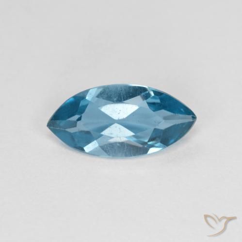 1.09ct Naturale Blu svizzero Topazio, Taglio marquise, VS