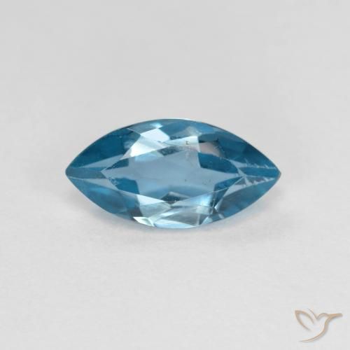 1.26ct Naturale Blu svizzero Topazio, Taglio marquise, VS
