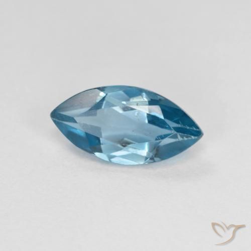 Topazio Blu svizzero naturale da 1.26 ct, Taglio marquise, VS