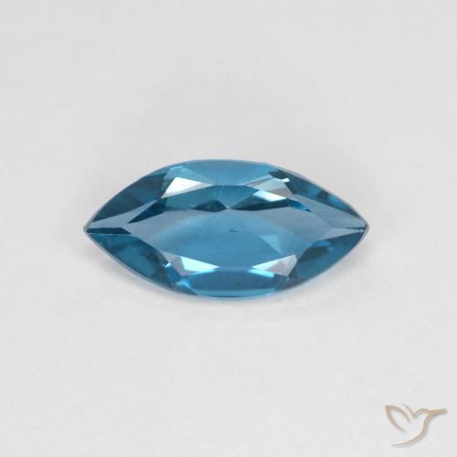 Topazio Blu svizzero naturale da 1.17 ct, Taglio marquise, VS