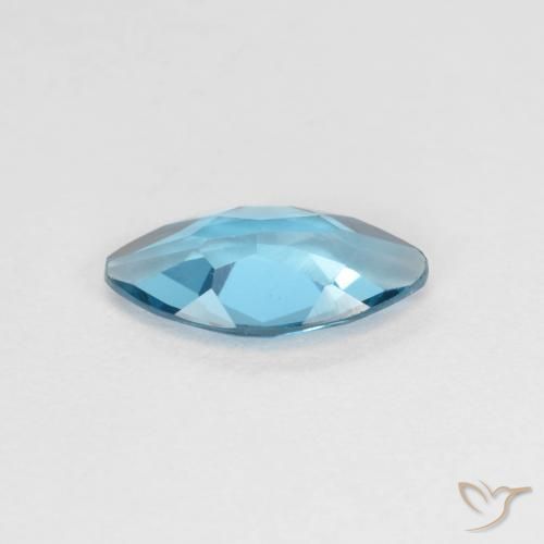Topazio Blu London naturale da 1.02 ct, Taglio marquise, VS