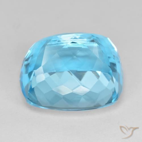 Topazio Blu svizzero naturale da 26.76 ct, Cuscino, VVS