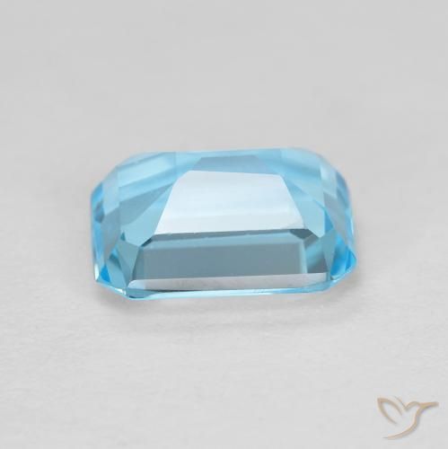 Topazio Blu svizzero naturale da 2.04 ct, Ottagonale / Taglio smeraldo, VVS