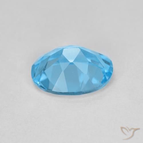 Topazio Blu svizzero naturale da 1.76 ct, Ovale, VS