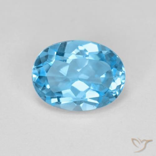 Topazio Blu svizzero naturale da 2.08 ct, Ovale, VS