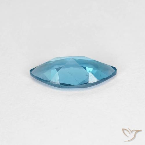 Topazio Blu London naturale da 1.08 ct, Taglio marquise, VS