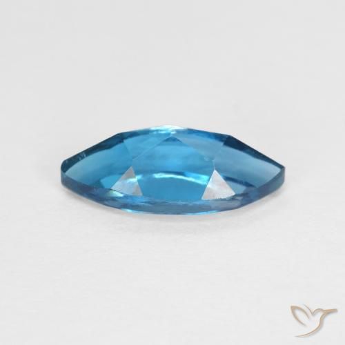 Topazio Blu London naturale da 1.35 ct, Taglio marquise, VVS-VS
