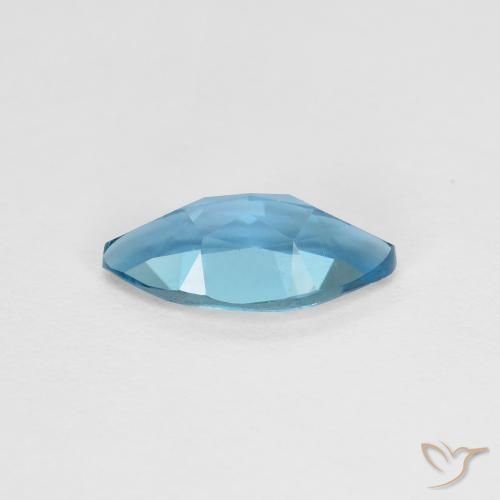 Topazio Blu London naturale da 1.20 ct, Taglio marquise, VVS-VS
