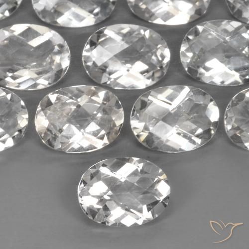 1.45ct Naturale Bianco caldo Topazio, Ovale, VVS-VS