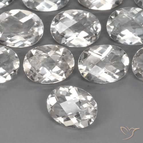 Topazio Bianco caldo naturale da 1.45 ct, Ovale, VVS-VS