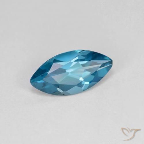 Topazio Blu London naturale da 1.17 ct, Taglio marquise, VS