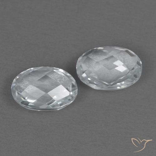 Gemme di Topazio Bianco naturale da 1.34 ct, Ovale, VVS
