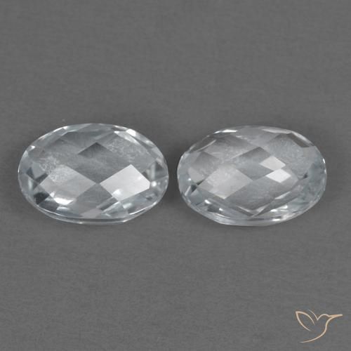 Gemme di Topazio Bianco naturale da 1.34 ct, Ovale, VVS