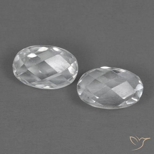 1.42ctw Naturale Bianco Topazio, Ovale, VVS