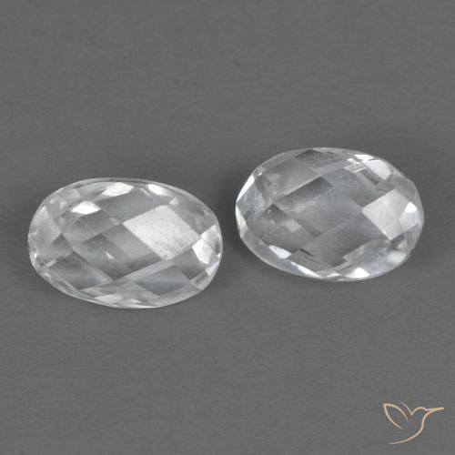 Gemme di Topazio Bianco naturale da 1.42 ct, Ovale, VVS