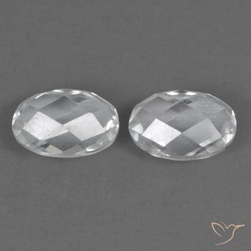 Gemme di Topazio Bianco naturale da 1.42 ct, Ovale, VVS