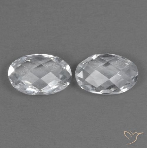 Gemme di Topazio Bianco naturale da 1.07 ct, Ovale, VVS