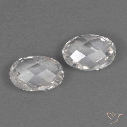Gemme di Topazio Bianco naturale da 1.32 ct, Ovale, VVS