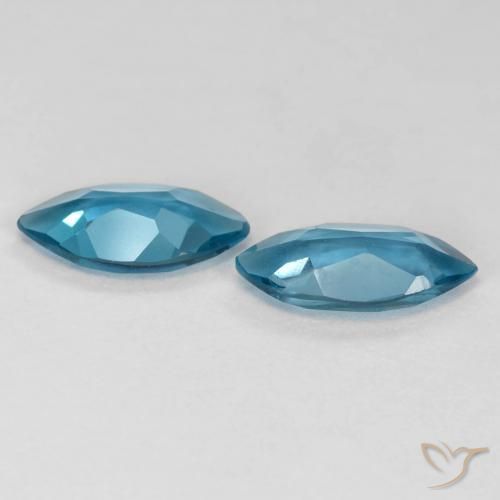 Gemme di Topazio Blu London naturale da 1.99 ct, Taglio marquise, VS