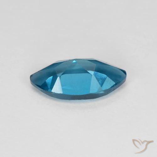 Topazio Blu London naturale da 1.37 ct, Taglio marquise, VS