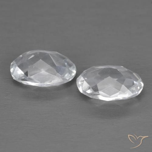 Gemme di Topazio Bianco naturale da 3.02 ct, Ovale, VVS