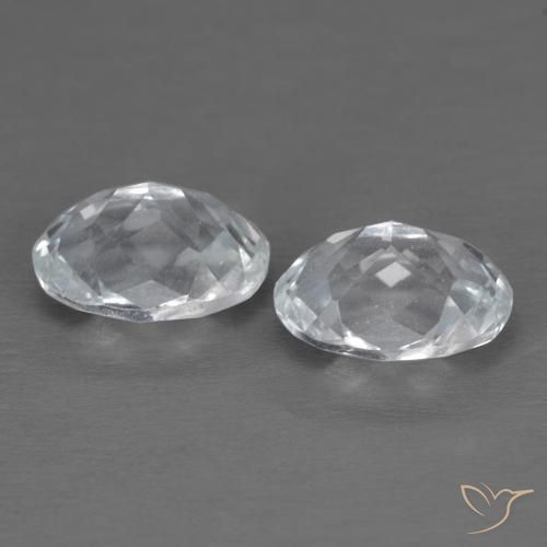 Gemme di Topazio Bianco naturale da 3.40 ct, Ovale, VVS