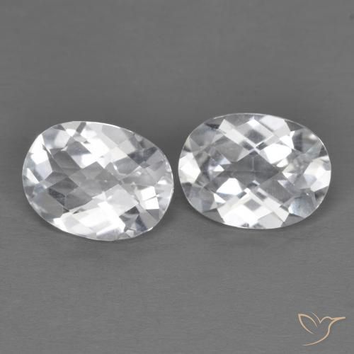 Gemme di Topazio Bianco naturale da 2.88 ct, Ovale, VVS-VS