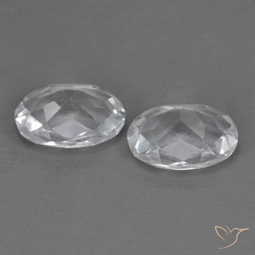 Gemme di Topazio Bianco naturale da 2.88 ct, Ovale, VVS-VS