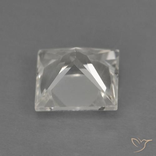 Topazio Bianco trasparente naturale da 1.24 ct, Quadrato, VVS